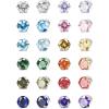 imageORAZIO 12 Pairs Magnetic Stud Earrings for Men Women Nonpiercing Rhinestone Magnet Earrings Stainless Steel Magnetic Clip on Nose Stud Earrings Set60 Millimeters