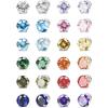 imageORAZIO 12 Pairs Magnetic Stud Earrings for Men Women Nonpiercing Rhinestone Magnet Earrings Stainless Steel Magnetic Clip on Nose Stud Earrings Set70 Millimeters