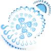 imageORAZIO 93 Pcs Ear Gauges Stretching Kit 14G00G Ear Gauges Expander Set Acrylic Spiral Tapers and Plugs Gauges for Ears Silicone Snail Tunnels Horseshoes Body Piercing Jewelry SetBlue