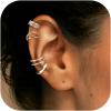 imageORAZIO Ear Cuff Earrings for Women Non Piercing 925 Sterling Silver Ear Cuffs Adjustable Ear Cuff for Non Pierced Ears Clip On Cartilage Helix Ear Piercing Earrings Fake EarringsASilver