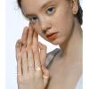 imageORAZIO 50PCS Knuckle Rings for Women Bohemian Retro Vintage Joint Rings Midi Finger Stackable Rings Set Gold Tone Sliver Tone