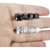 imageORAZIO 8 Pairs Stainless Steel Mens Womens Stud Earrings Pierced Cubic Zirconia Earrings 3mm10mm AvailableD 8 Pairs Square Stone  710mm