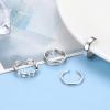 imageORAZIO 925 Sterling Silver Toe Rings For Women Adjustable Triple Band Toe Ring Set Cute Toe Rings JewelrySilver