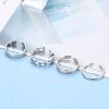 imageORAZIO 925 Sterling Silver Toe Rings For Women Adjustable Triple Band Toe Ring Set Cute Toe Rings JewelrySilver