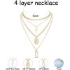 imageORAZIO Cross NecklaceLayered Necklaces for WomenDainty 14K Gold Silver Plated Cross PendantCrucifix Blessed Virgin Mary Pendant NecklaceFaith Religious JewelryA2PCS Gold Tone
