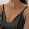 imageORAZIO Cross NecklaceLayered Necklaces for WomenDainty 14K Gold Silver Plated Cross PendantCrucifix Blessed Virgin Mary Pendant NecklaceFaith Religious JewelryC2PCS Mixed Color