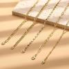 imageORAZIO Gold Layered Necklaces for Women 14k Gold Plated Herringbone Necklace Dainty Snake Paperclip Chain Layering Necklaces Gold Choker Necklace Jewelry SetFigaro Chain Layered