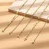 imageORAZIO Gold Layered Necklaces for Women 14k Gold Plated Herringbone Necklace Dainty Snake Paperclip Chain Layering Necklaces Gold Choker Necklace Jewelry SetPaperclip Chain Layered