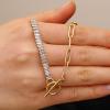 imageORAZIO Gold Necklaces for WomenLayered Gold Necklaces Non Tarnish14K Gold Plated Dainty Gold Necklace StackCuban Link Paperclip Chain Toggle Clasp Necklace Fashion Waterproof Gold Jewelry for Women1PcsToggle