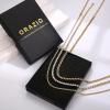 imageORAZIO Gold Necklaces for WomenLayered Gold Necklaces Non Tarnish14K Gold Plated Dainty Gold Necklace StackCuban Link Paperclip Chain Toggle Clasp Necklace Fashion Waterproof Gold Jewelry for Women3PcsCubanlink  Tennis  Twist