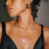 imageORAZIO Gold Necklaces for WomenLayered Gold Necklaces Non Tarnish14K Gold Plated Dainty Gold Necklace StackCuban Link Paperclip Chain Toggle Clasp Necklace Fashion Waterproof Gold Jewelry for Women2PcsHerringbone  Square CZ