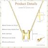 imageORAZIO Initial Necklaces for Women 14K Gold PlatedSilver Initial Necklace Dainty Letter Cross Necklace Tiny AZ Pendant Necklace Trendy Initial Cross Choker Necklace Personalized Mothers Day Gift14K Gold Plated