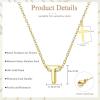 imageORAZIO Initial Necklaces for Women 14K Gold PlatedSilver Initial Necklace Dainty Letter Cross Necklace Tiny AZ Pendant Necklace Trendy Initial Cross Choker Necklace Personalized Mothers Day GiftGold