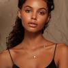 imageORAZIO Initial Necklaces for Women 14K Gold PlatedSilver Initial Necklace Dainty Letter Cross Necklace Tiny AZ Pendant Necklace Trendy Initial Cross Choker Necklace Personalized Mothers Day GiftSilver