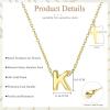 imageORAZIO Initial Necklaces for Women 14K Gold PlatedSilver Initial Necklace Dainty Letter Cross Necklace Tiny AZ Pendant Necklace Trendy Initial Cross Choker Necklace Personalized Mothers Day Gift14K Gold Plated