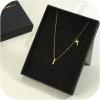 imageORAZIO Initial Necklaces for Women 14K Gold PlatedSilver Initial Necklace Dainty Letter Cross Necklace Tiny AZ Pendant Necklace Trendy Initial Cross Choker Necklace Personalized Mothers Day Gift14K Gold Plated