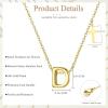 imageORAZIO Initial Necklaces for Women 14K Gold PlatedSilver Initial Necklace Dainty Letter Cross Necklace Tiny AZ Pendant Necklace Trendy Initial Cross Choker Necklace Personalized Mothers Day Gift14K Gold Plated