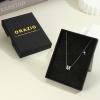 imageORAZIO Initial Necklaces for Women 14K Gold PlatedSilver Initial Necklace Dainty Letter Cross Necklace Tiny AZ Pendant Necklace Trendy Initial Cross Choker Necklace Personalized Mothers Day GiftSilver
