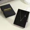imageORAZIO Initial Necklaces for Women 14K Gold PlatedSilver Initial Necklace Dainty Letter Cross Necklace Tiny AZ Pendant Necklace Trendy Initial Cross Choker Necklace Personalized Mothers Day GiftSilver