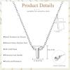 imageORAZIO Initial Necklaces for Women 14K Gold PlatedSilver Initial Necklace Dainty Letter Cross Necklace Tiny AZ Pendant Necklace Trendy Initial Cross Choker Necklace Personalized Mothers Day GiftSilver