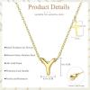 imageORAZIO Initial Necklaces for Women 14K Gold PlatedSilver Initial Necklace Dainty Letter Cross Necklace Tiny AZ Pendant Necklace Trendy Initial Cross Choker Necklace Personalized Mothers Day Gift14K Gold Plated