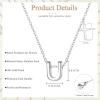 imageORAZIO Initial Necklaces for Women 14K Gold PlatedSilver Initial Necklace Dainty Letter Cross Necklace Tiny AZ Pendant Necklace Trendy Initial Cross Choker Necklace Personalized Mothers Day GiftSilver