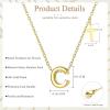 imageORAZIO Initial Necklaces for Women 14K Gold PlatedSilver Initial Necklace Dainty Letter Cross Necklace Tiny AZ Pendant Necklace Trendy Initial Cross Choker Necklace Personalized Mothers Day Gift14K Gold Plated