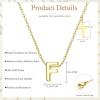 imageORAZIO Initial Necklaces for Women 14K Gold PlatedSilver Initial Necklace Dainty Letter Cross Necklace Tiny AZ Pendant Necklace Trendy Initial Cross Choker Necklace Personalized Mothers Day Gift14K Gold Plated