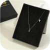imageORAZIO Initial Necklaces for Women 14K Gold PlatedSilver Initial Necklace Dainty Letter Cross Necklace Tiny AZ Pendant Necklace Trendy Initial Cross Choker Necklace Personalized Mothers Day GiftSilver