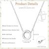 imageORAZIO Initial Necklaces for Women 14K Gold PlatedSilver Initial Necklace Dainty Letter Cross Necklace Tiny AZ Pendant Necklace Trendy Initial Cross Choker Necklace Personalized Mothers Day GiftSilver