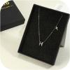 imageORAZIO Initial Necklaces for Women 14K Gold PlatedSilver Initial Necklace Dainty Letter Cross Necklace Tiny AZ Pendant Necklace Trendy Initial Cross Choker Necklace Personalized Mothers Day GiftSilver