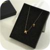 imageORAZIO Initial Necklaces for Women 14K Gold PlatedSilver Initial Necklace Dainty Letter Cross Necklace Tiny AZ Pendant Necklace Trendy Initial Cross Choker Necklace Personalized Mothers Day GiftGold