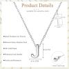imageORAZIO Initial Necklaces for Women 14K Gold PlatedSilver Initial Necklace Dainty Letter Cross Necklace Tiny AZ Pendant Necklace Trendy Initial Cross Choker Necklace Personalized Mothers Day GiftSilver