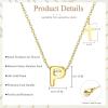 imageORAZIO Initial Necklaces for Women 14K Gold PlatedSilver Initial Necklace Dainty Letter Cross Necklace Tiny AZ Pendant Necklace Trendy Initial Cross Choker Necklace Personalized Mothers Day Gift14K Gold Plated