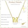 imageORAZIO Initial Necklaces for Women 14K Gold PlatedSilver Initial Necklace Dainty Letter Cross Necklace Tiny AZ Pendant Necklace Trendy Initial Cross Choker Necklace Personalized Mothers Day GiftGold