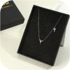 imageORAZIO Initial Necklaces for Women 14K Gold PlatedSilver Initial Necklace Dainty Letter Cross Necklace Tiny AZ Pendant Necklace Trendy Initial Cross Choker Necklace Personalized Mothers Day GiftSilver