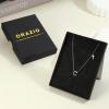 imageORAZIO Initial Necklaces for Women 14K Gold PlatedSilver Initial Necklace Dainty Letter Cross Necklace Tiny AZ Pendant Necklace Trendy Initial Cross Choker Necklace Personalized Mothers Day GiftSilver