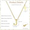 imageORAZIO Initial Necklaces for Women 14K Gold PlatedSilver Initial Necklace Dainty Letter Cross Necklace Tiny AZ Pendant Necklace Trendy Initial Cross Choker Necklace Personalized Mothers Day Gift14K Gold Plated