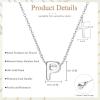 imageORAZIO Initial Necklaces for Women 14K Gold PlatedSilver Initial Necklace Dainty Letter Cross Necklace Tiny AZ Pendant Necklace Trendy Initial Cross Choker Necklace Personalized Mothers Day GiftSilver