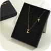 imageORAZIO Initial Necklaces for Women 14K Gold PlatedSilver Initial Necklace Dainty Letter Cross Necklace Tiny AZ Pendant Necklace Trendy Initial Cross Choker Necklace Personalized Mothers Day Gift14K Gold Plated