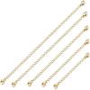 imageORAZIO 510Pcs Stainless Steel Necklace Bracelet Extender Chain Set2quot 3quot 4quot 5quot 6quotGold tone