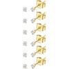 imageORAZIO 6 Pairs Tiny 2mm Stainless Steel Stud Earrings For Mens Womens CZ Round Ball Cartilage Earrings SetGold Tone