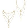 A:2PCS Gold Tone