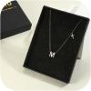 imageORAZIO Initial Necklaces for Women 14K Gold PlatedSilver Initial Necklace Dainty Letter Cross Necklace Tiny AZ Pendant Necklace Trendy Initial Cross Choker Necklace Personalized Mothers Day GiftSilver