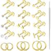 imageORAZIO Small Flat Back EarringsPush in Stud Earrings for Women MenHypoallergenic 14K Gold Plated Surgical Stainless Steel Threadless EarringFlatback Stud Hoop Cartilage Earring Set for Multiple Piercing14K Gold