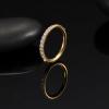 imageORAZIO 14G Belly Button Ring Hoop Surgical Steel Belly Button Hoop Rings Hinged Seamless Clicker Belly Ring CZ Paved Belly Piercing Jewelry Gold Silver 1012mmGold Tone10mm
