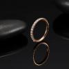 imageORAZIO 14G Belly Button Ring Hoop Surgical Steel Belly Button Hoop Rings Hinged Seamless Clicker Belly Ring CZ Paved Belly Piercing Jewelry Gold Silver 1012mmRose Gold12mm