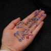 imageORAZIO 14G Nipple Rings for Women Surgical Steel Belly Button Ring Butterfly Daisy Flower Nipple Barbells CZ Heart Curved Navel Rings 12 PCS Nipple Piercings Jewelry SetPurple