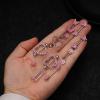 imageORAZIO 14G Nipple Rings for Women Surgical Steel Belly Button Ring Butterfly Daisy Flower Nipple Barbells CZ Heart Curved Navel Rings 12 PCS Nipple Piercings Jewelry SetPink