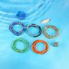 imageORAZIO 32Pcs Waist Beads For Women Colorful Body Chains Set Elastic African Belly Beads Waist Beads Weight Loss Beaded Summer Bikini JewelryStyle 2